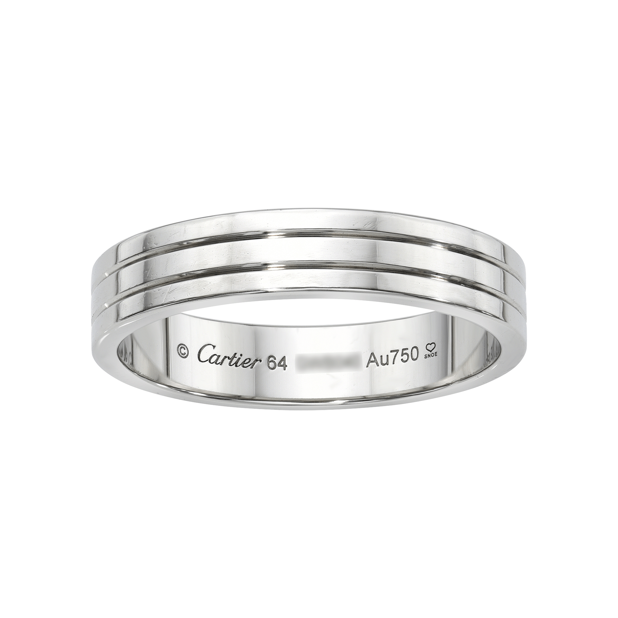 Cartier mens white gold deals wedding bands