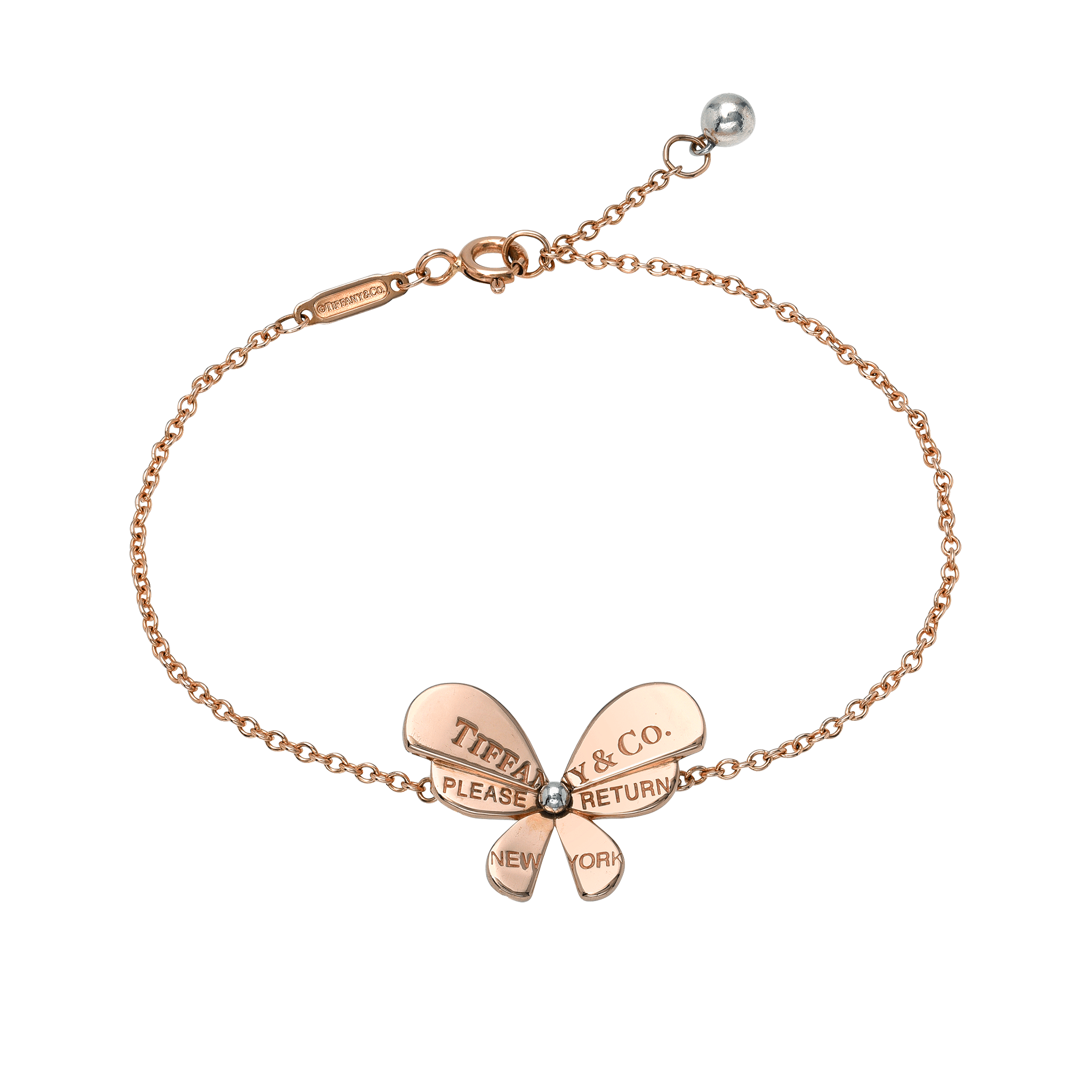 TIFFANY & CO. Return to Tiffany Love Bugs Butterfly Bracelet W/Box