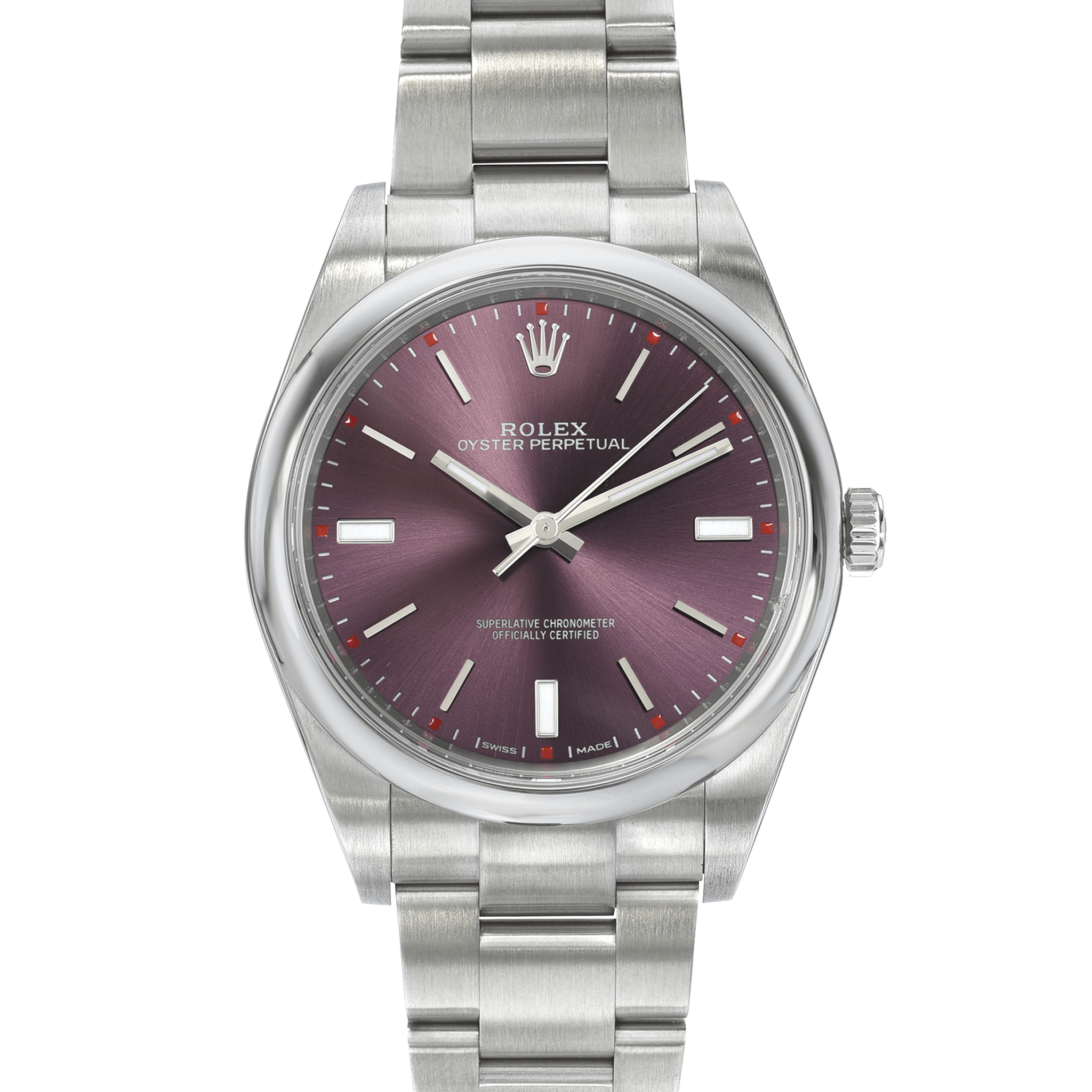 Rolex on sale burgundy dial