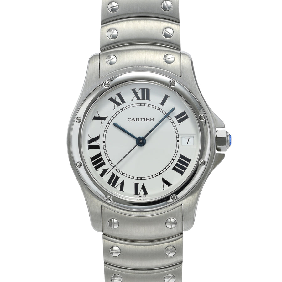 Cartier Santos Ronde 1920-1 White Roman 33mm Stainless Steel – WatchGuys