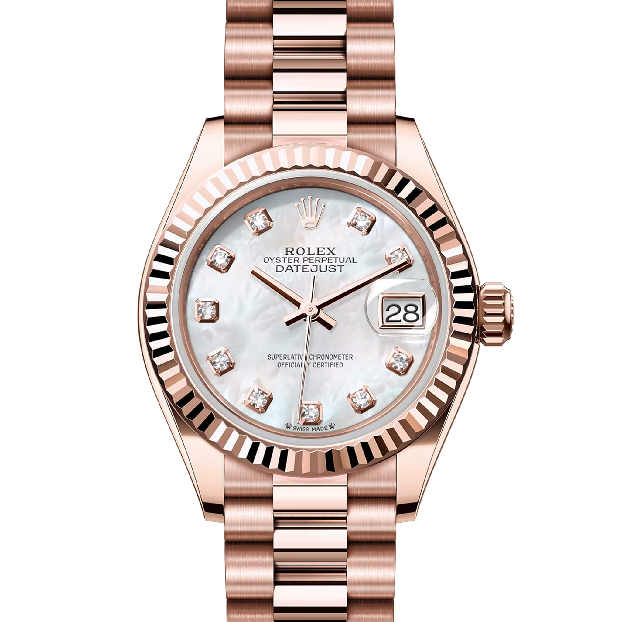 Rolex Datejust 279175 Mother of Pearl 18K Rose Gold – WatchGuys