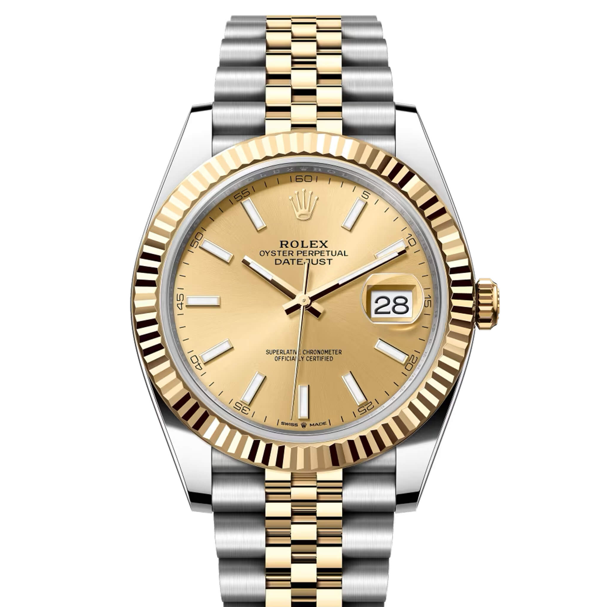 Rolex Datejust 126333 Champagne 41mm Two Tone Jubilee – WatchGuys