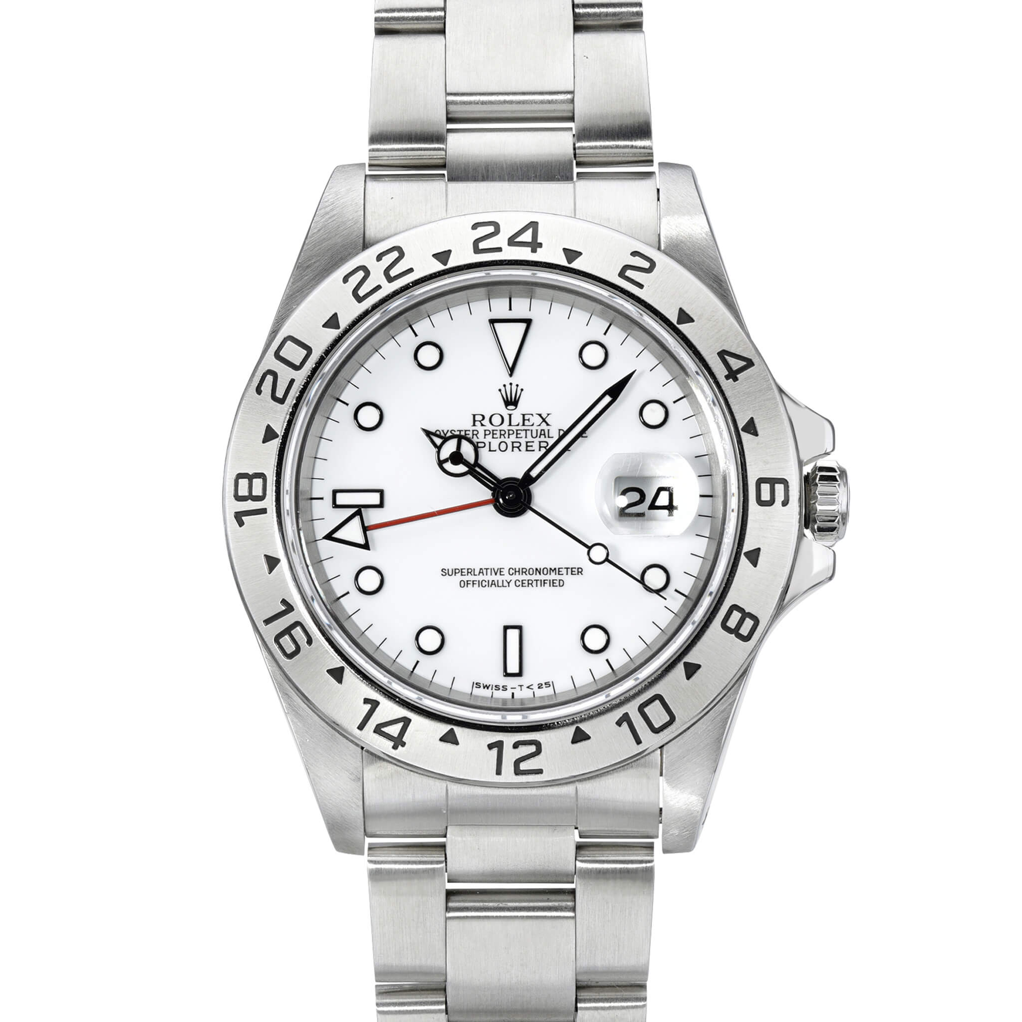 Rolex Explorer II 16570 Polar White 40mm - 100% Authentic – WatchGuys