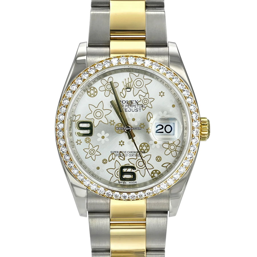 Rolex Datejust 116243 Silver Flower