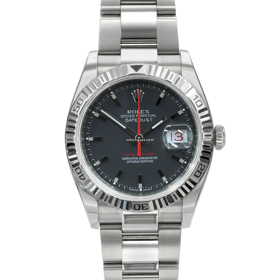 Rolex Datejust 116264 Black Thunderbird Watches