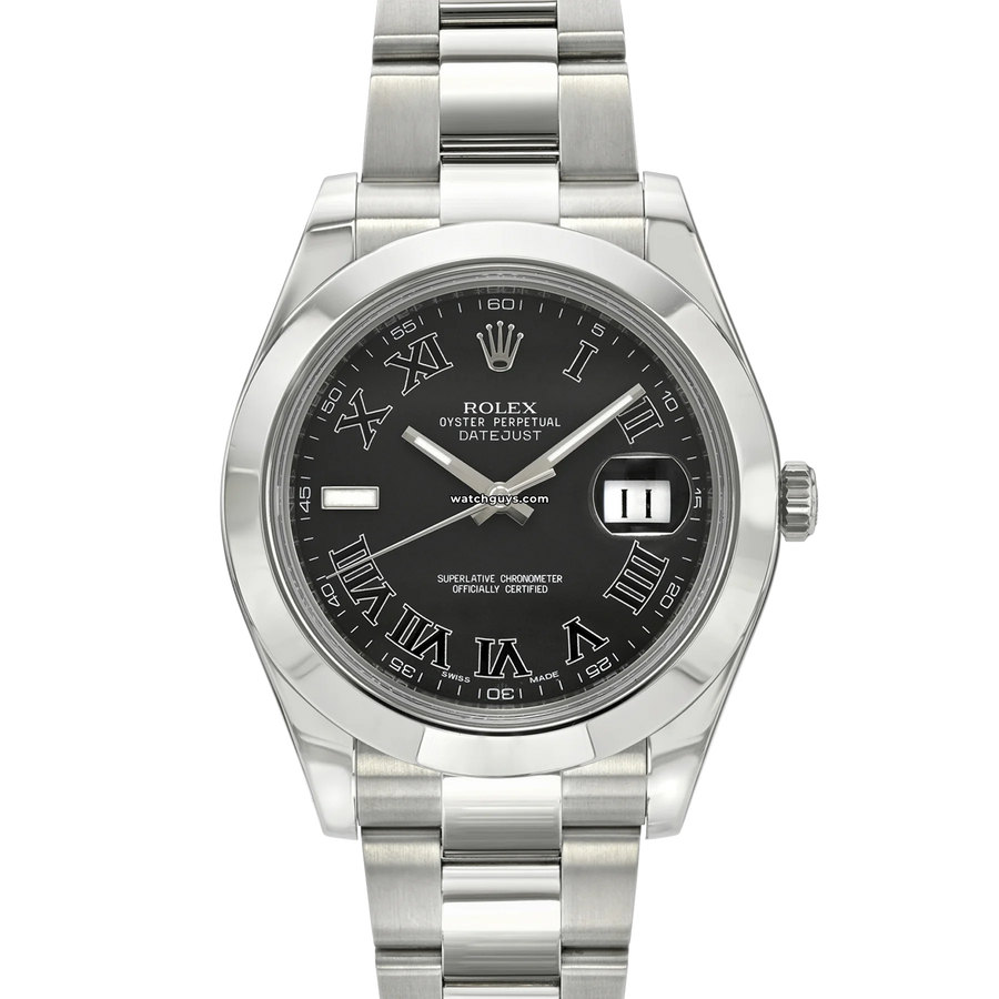 Rolex Datejust 116300 Grey Roman Numeral Watches