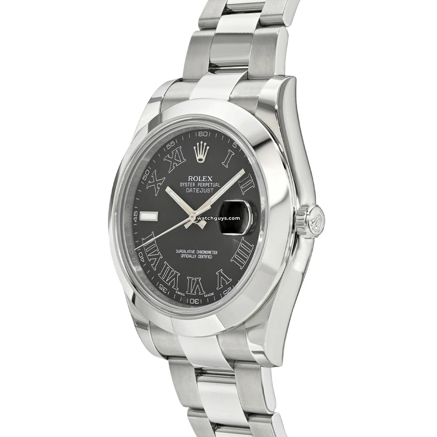 Rolex Datejust 116300 Grey Roman Numeral Watches