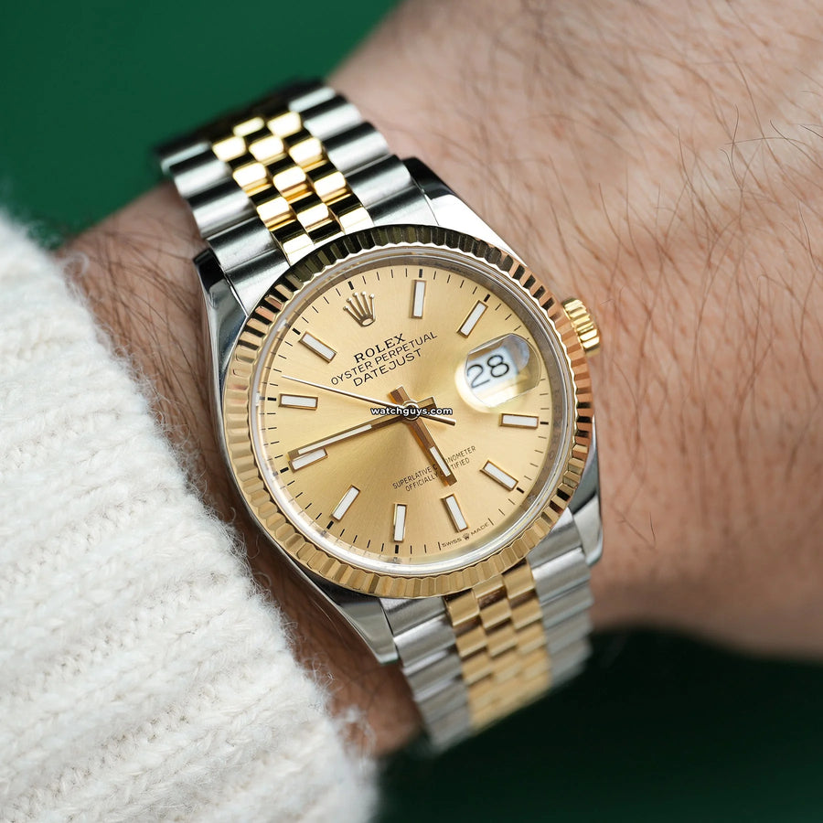 Rolex Datejust 126233 Champagne Jubilee Watches