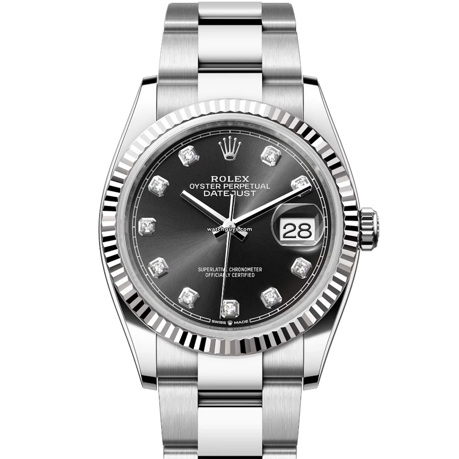 Rolex Datejust 126234 Black Diamond Oyster Watches