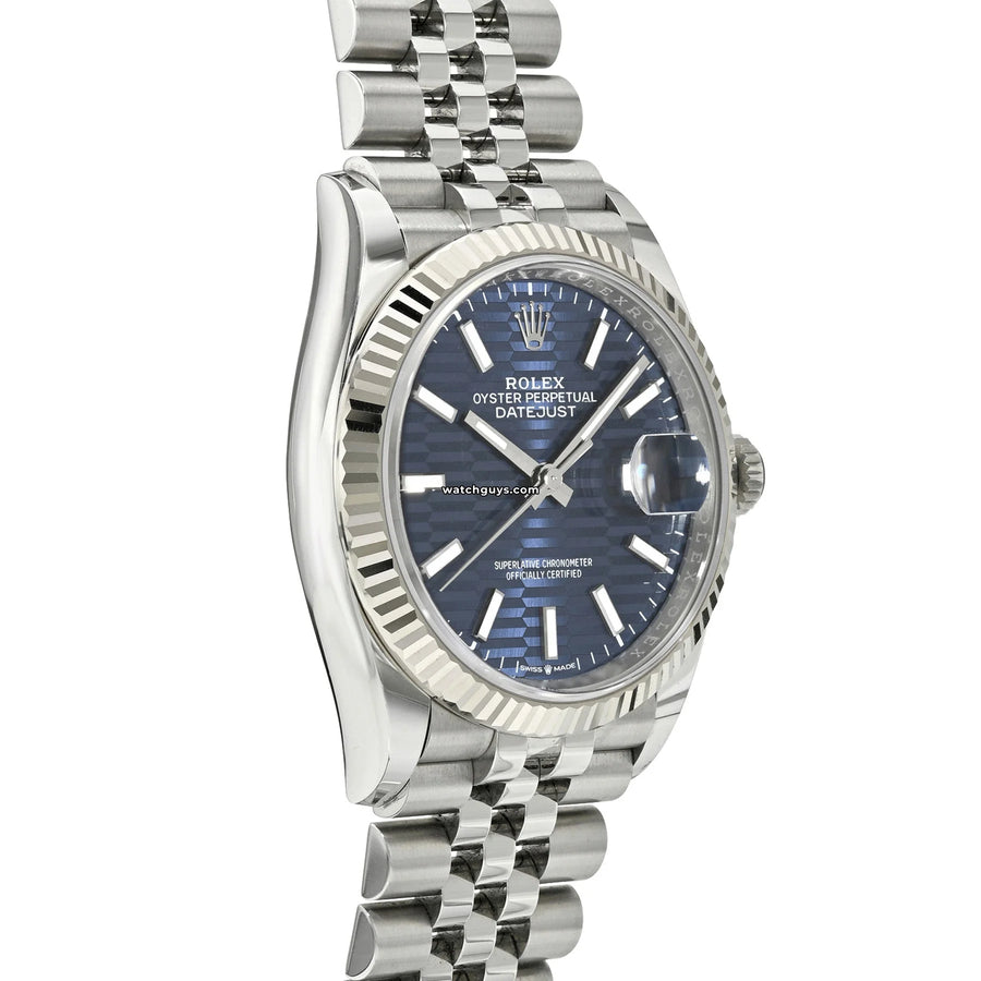 Rolex Datejust 126234 Blue Motif Jubilee Watches