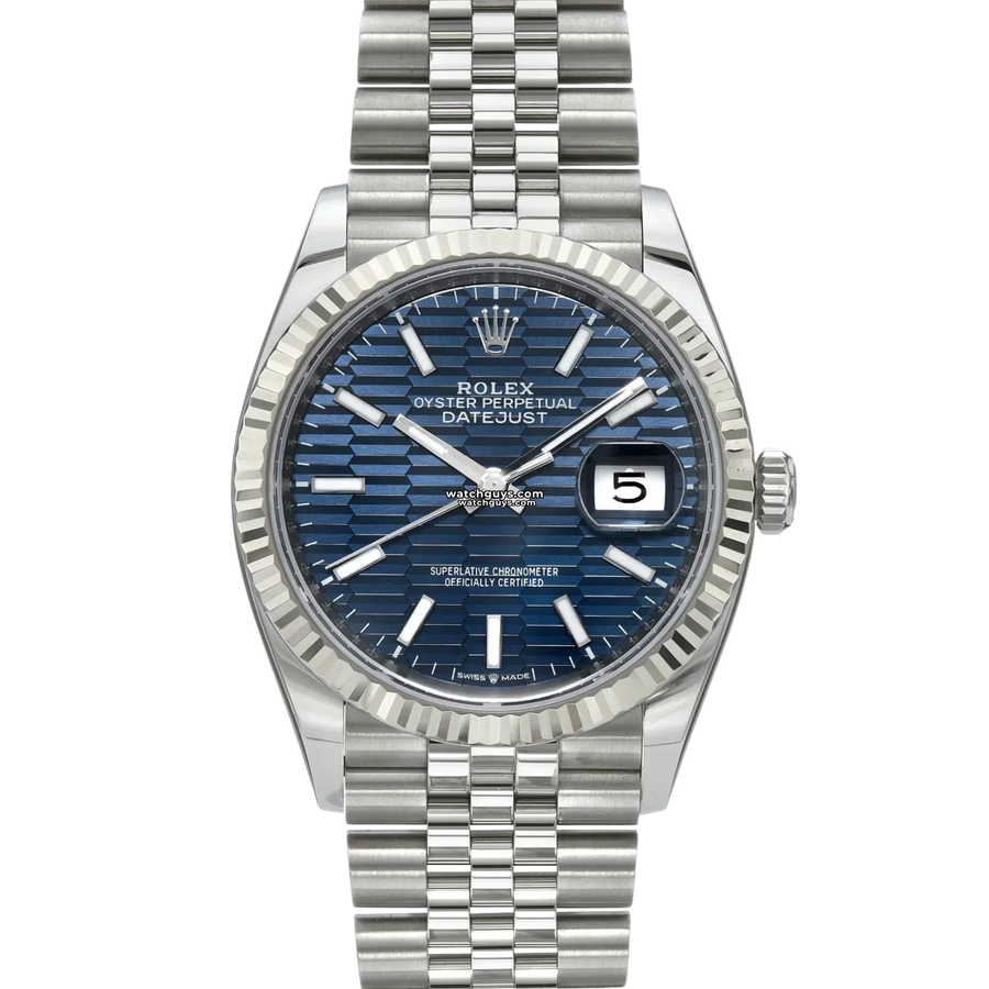 Rolex Datejust 126234 Blue Motif Jubilee Watches