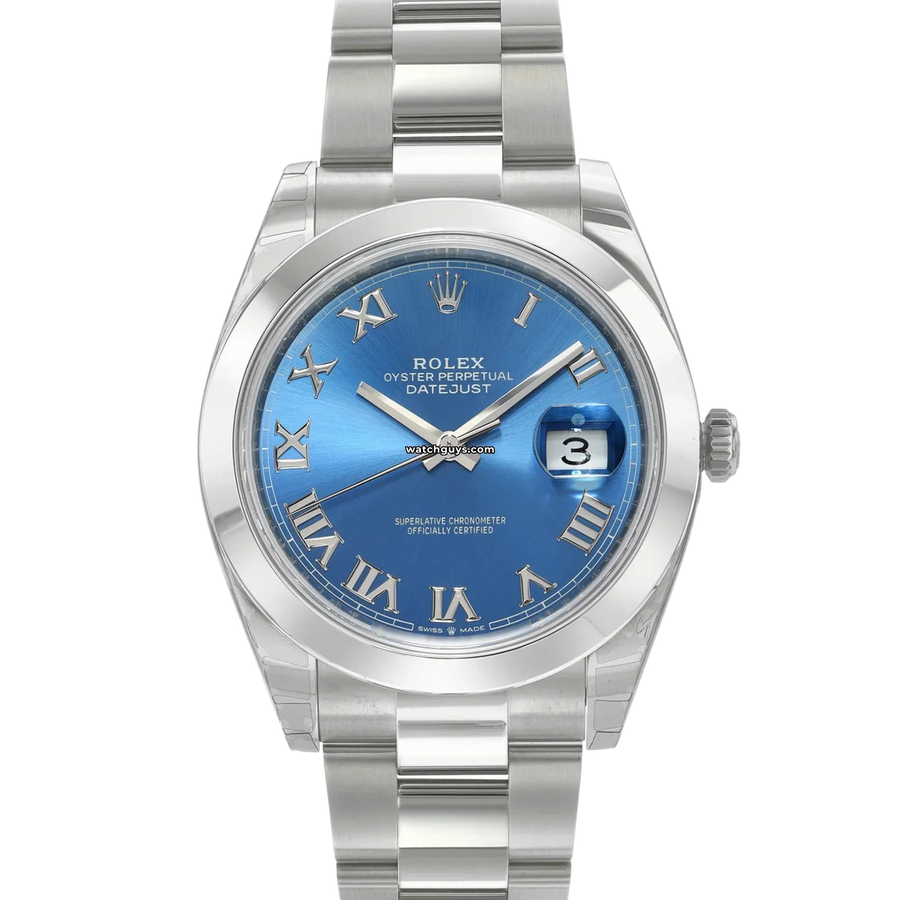 Rolex Datejust 126300 Azzurro Blue Oyster Watches