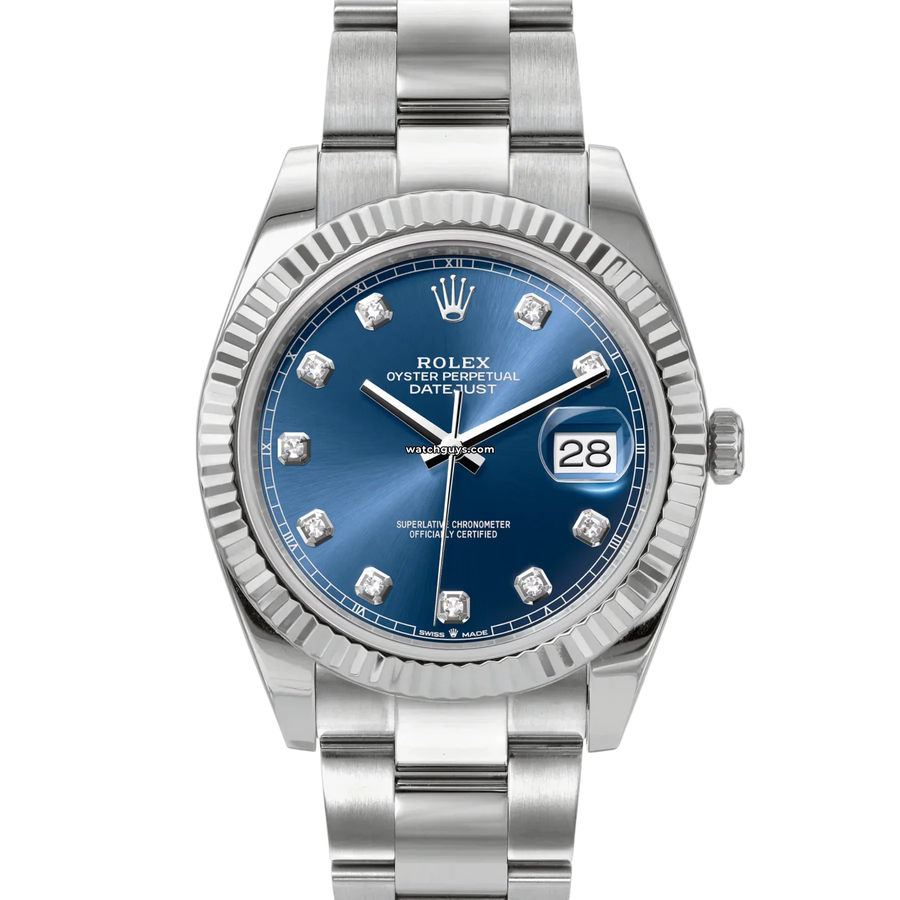 Rolex Datejust 126334 Blue Diamond Oyster Watches