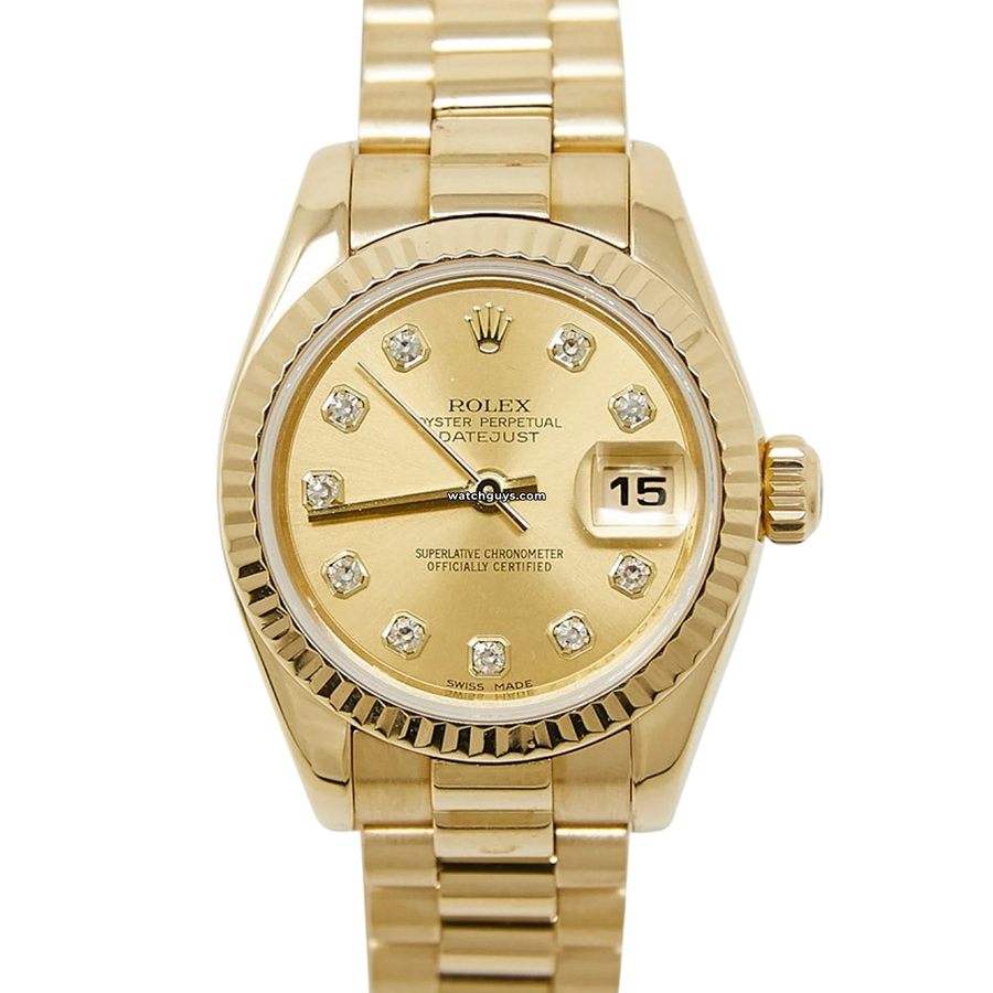 Rolex Datejust 179178 Champagne Diamond President