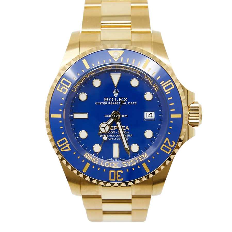 Rolex Deep Sea 136668Lb Blue 18K Yellow Gold Watches