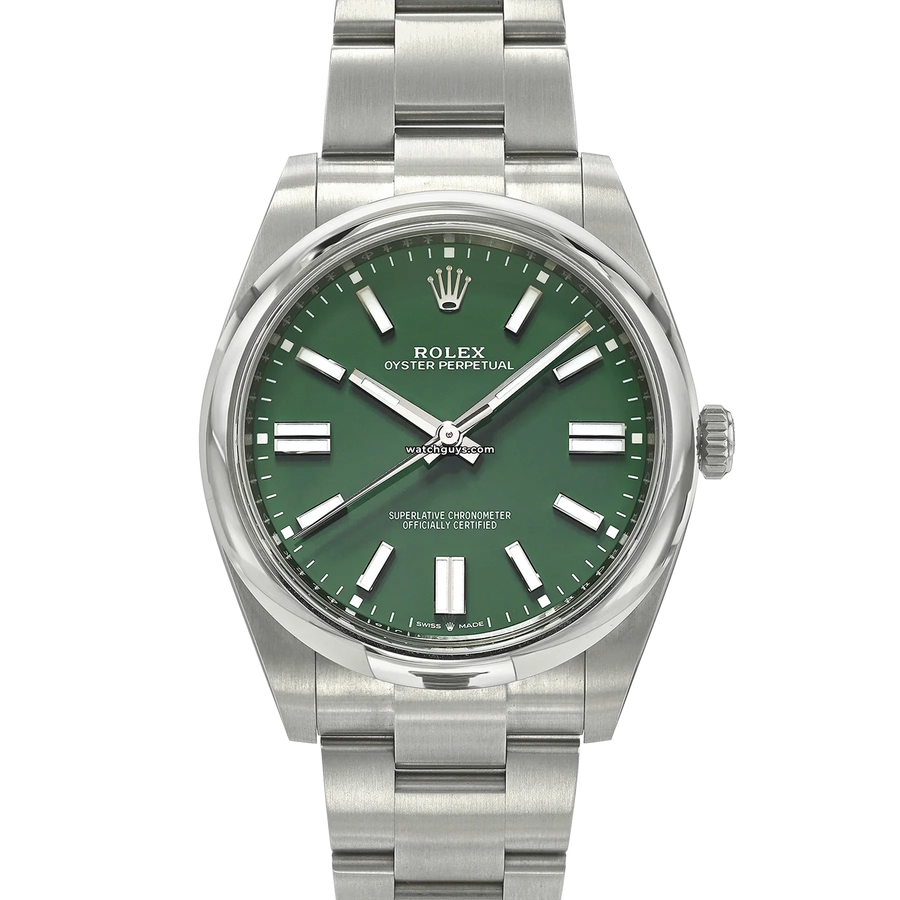 Rolex Oyster Perpetual 124300 Green Index Watches