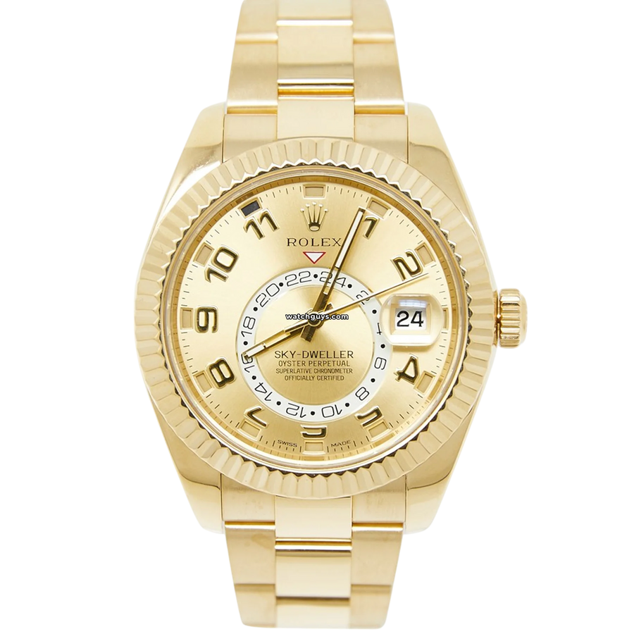 Rolex Sky-Dweller 326938 Champagne Arabic Watches