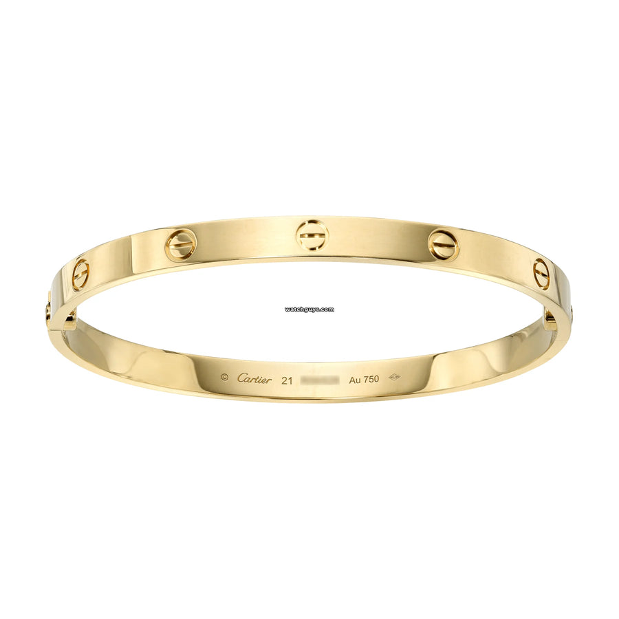 Cartier Love Bracelet 18K Yellow Gold Size 21