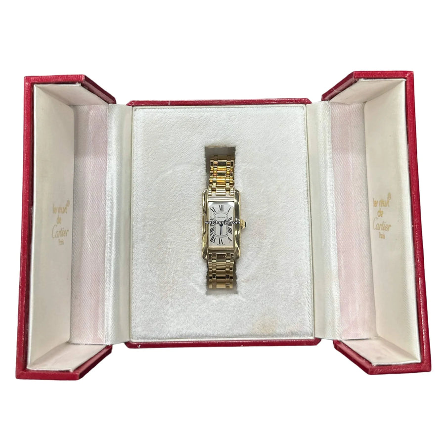 Cartier Tank Americaine W26015K2 Yellow Gold