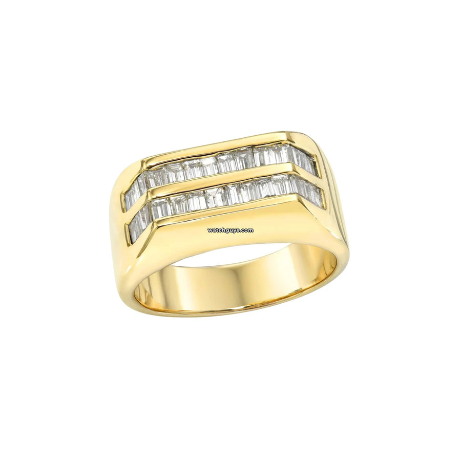 Diamond Baguette Ring 2.00 Carat Tw 14K Yellow Gold