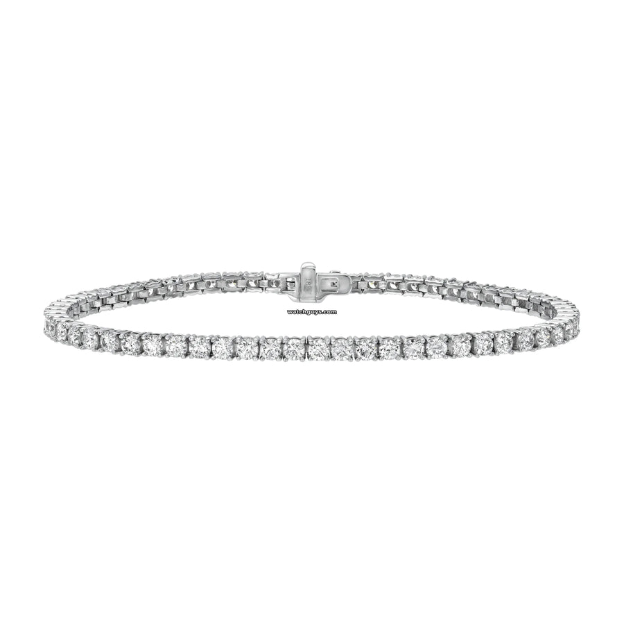 Diamond Tennis Bracelet 4.70 Carat Tw 18K White Gold