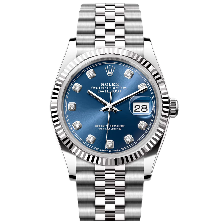 Rolex Datejust 126234 Blue Diamond Jubilee Watches