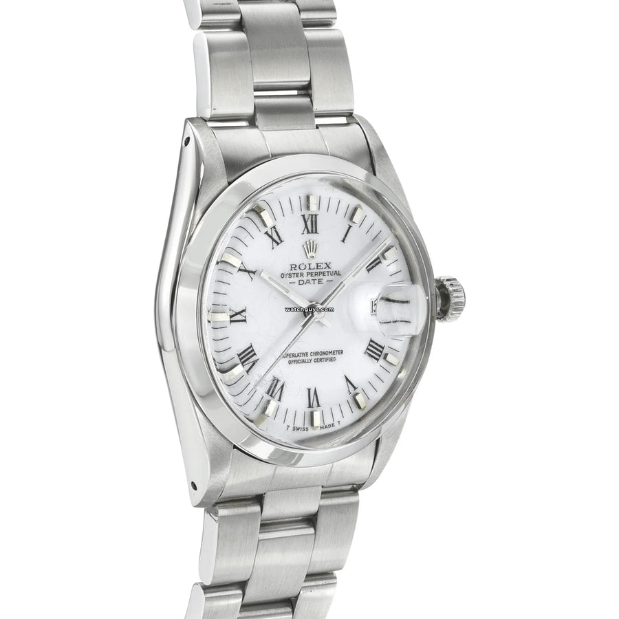 Rolex Date 15000 White Roman