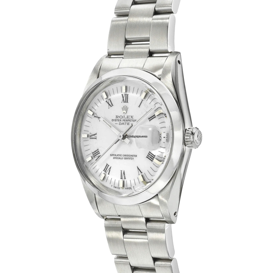 Rolex Date 15000 White Roman