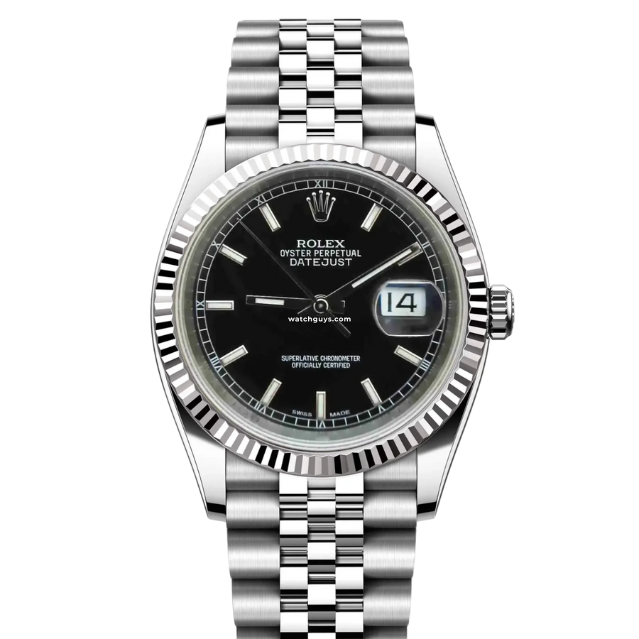 Rolex Datejust 116234 Black Jubilee Watches