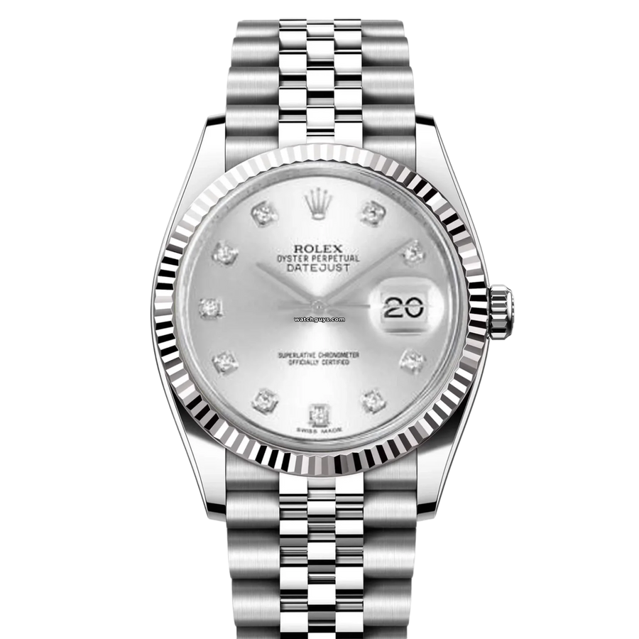 Rolex Datejust 116234 Silver Diamond Watches