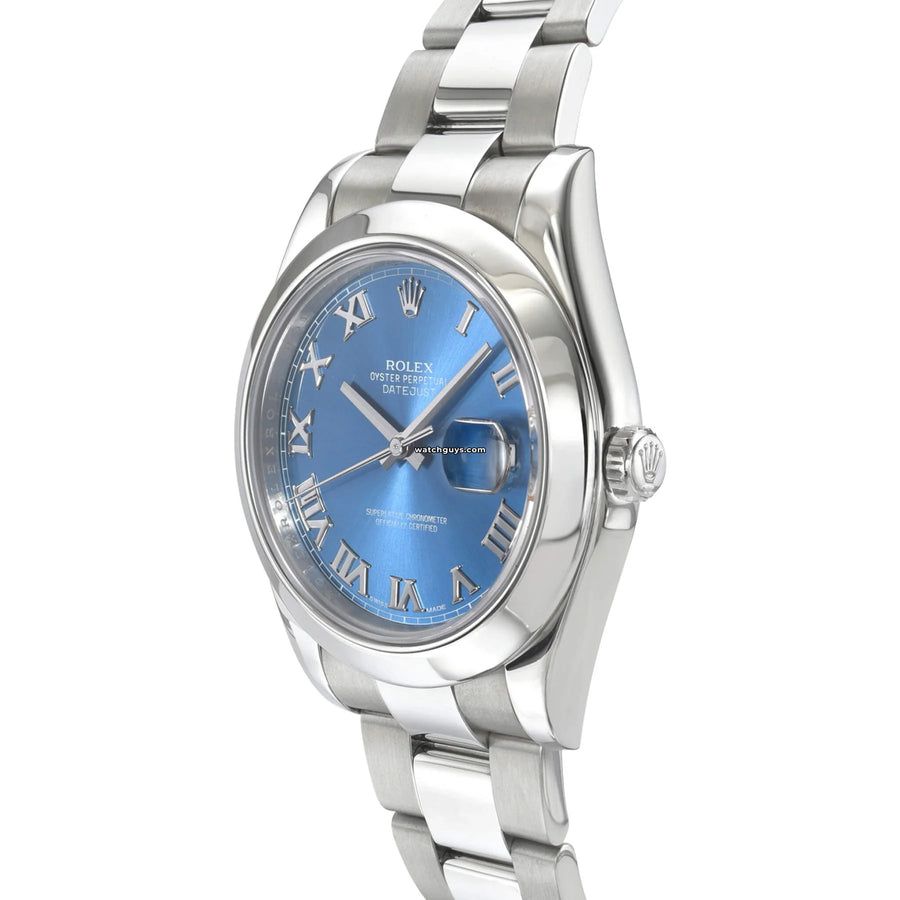 Rolex Datejust 116300 Azzurro Blue Oyster Watches