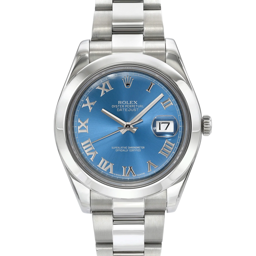 Rolex Datejust 116300 Azzurro Blue Oyster Watches