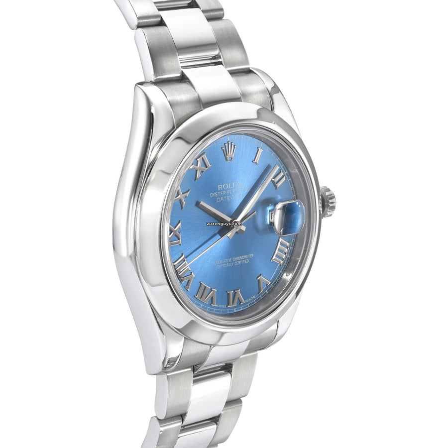 Rolex Datejust 116300 Azzurro Blue Oyster Watches