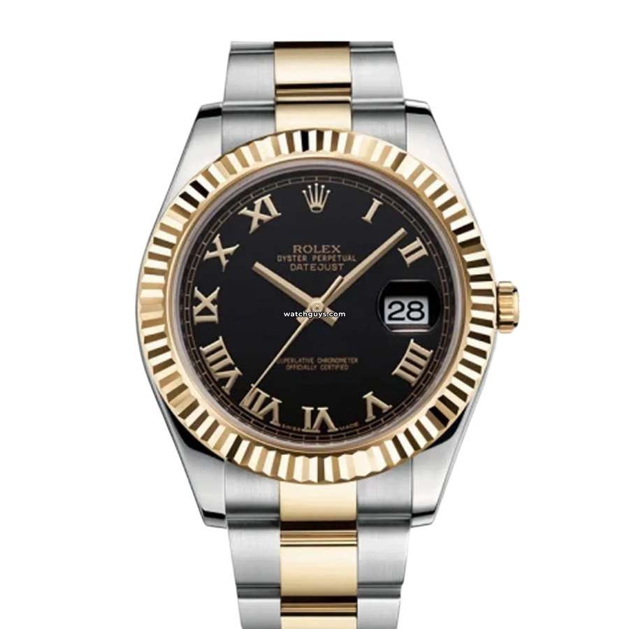 Rolex Datejust 116333 Black Roman Oyster