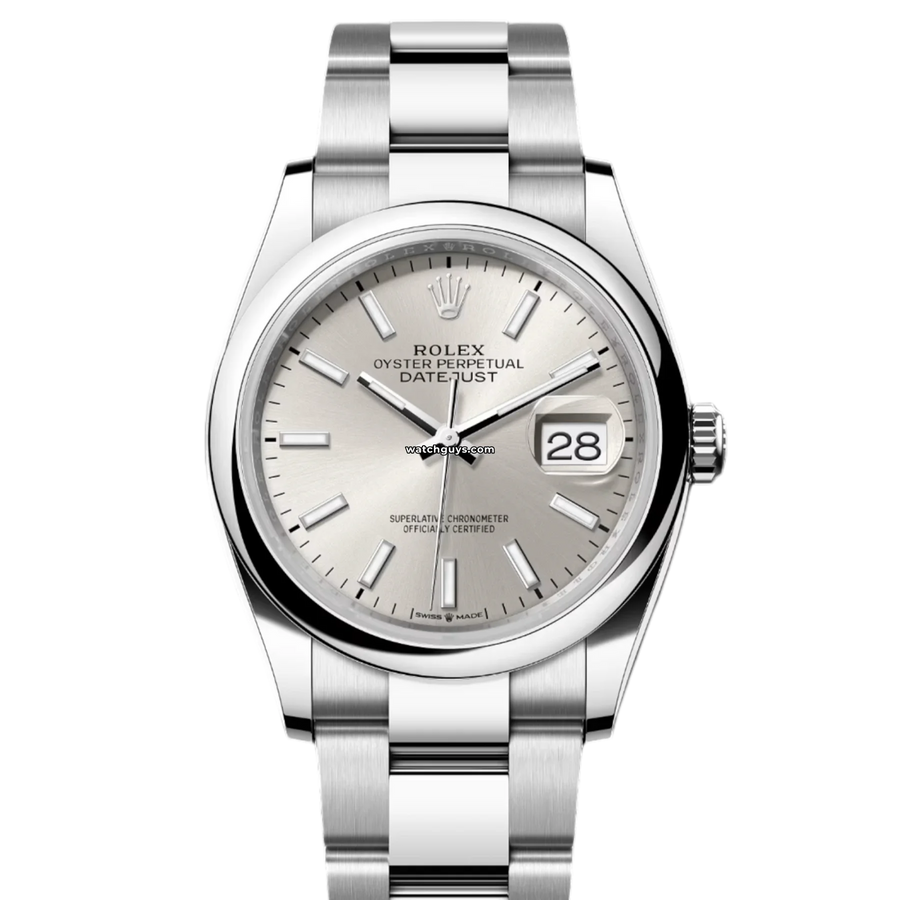 Rolex Datejust 126200 Silver Index Oyster Watches