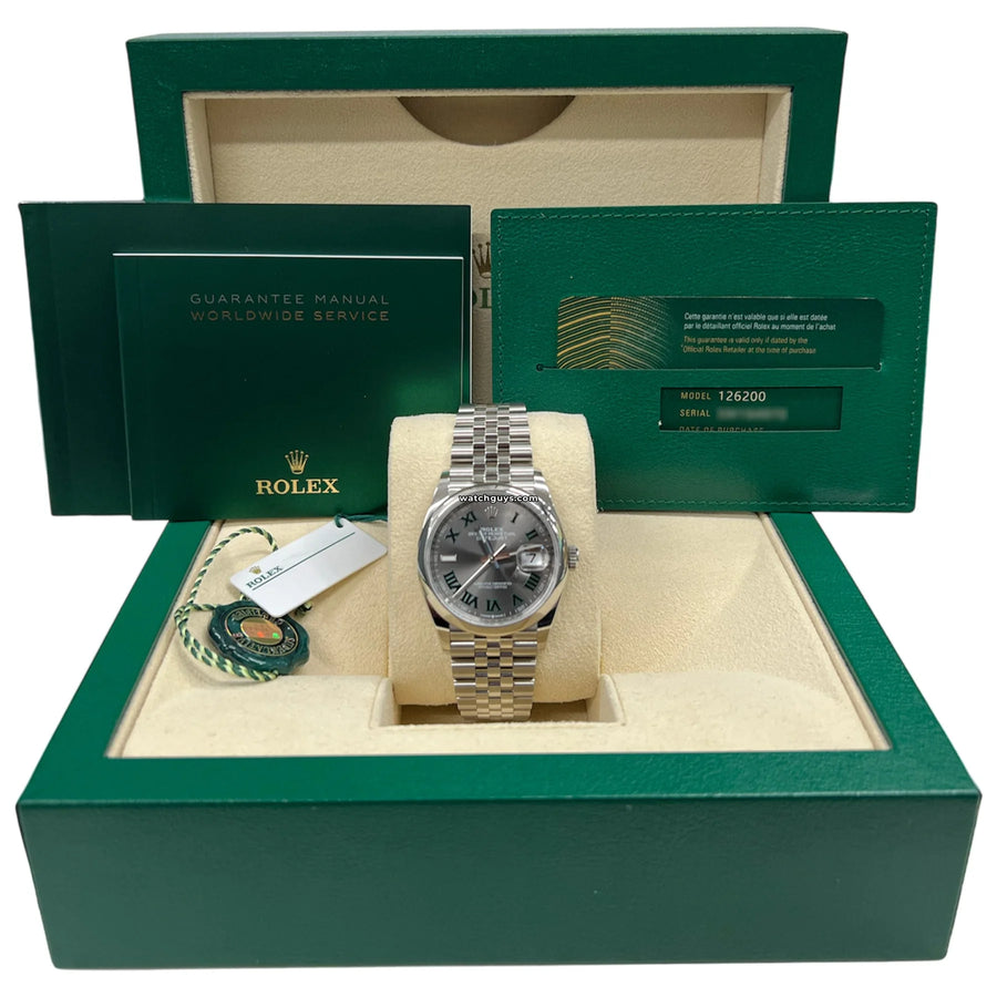 Rolex Datejust 126200 Wimbledon Jubilee Watches