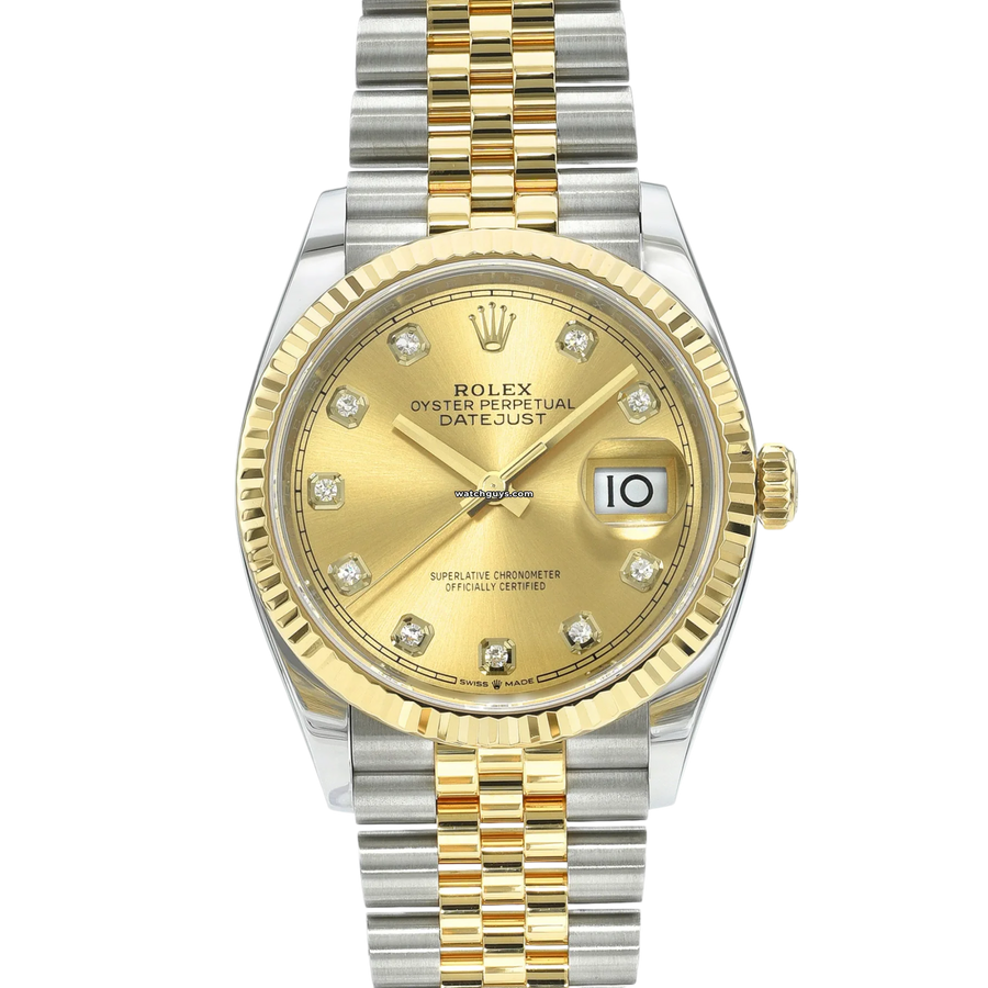 Rolex Datejust 126233 Champagne Diamond Jubilee Watches