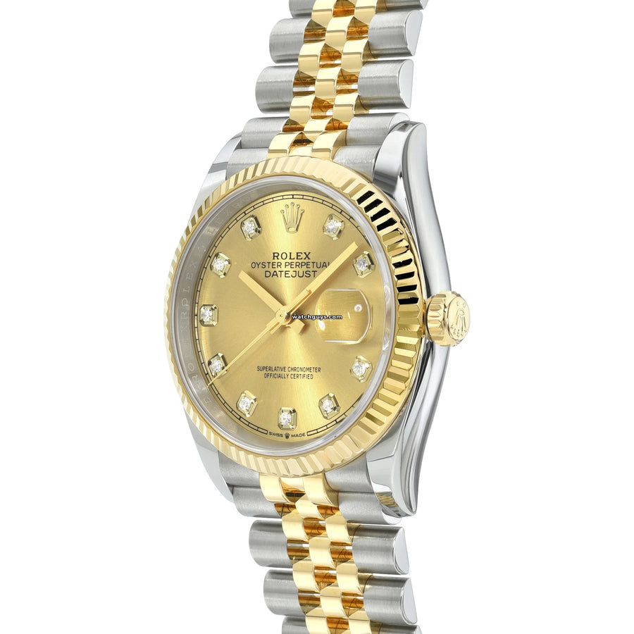 Rolex Datejust 126233 Champagne Diamond Jubilee Watches