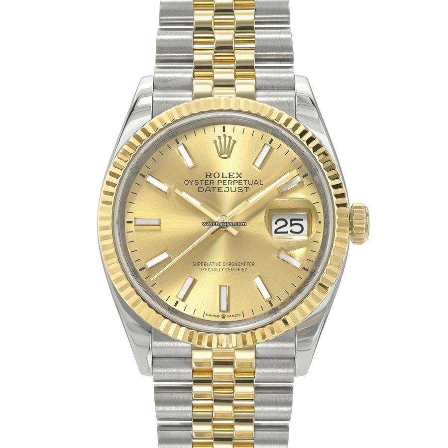 Rolex Datejust 126233 Champagne Index Jubilee Watches