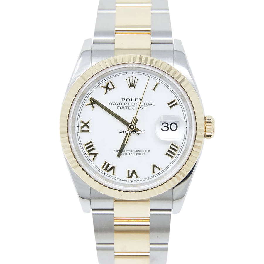 Rolex Datejust 126233 White Roman Oyster Watches