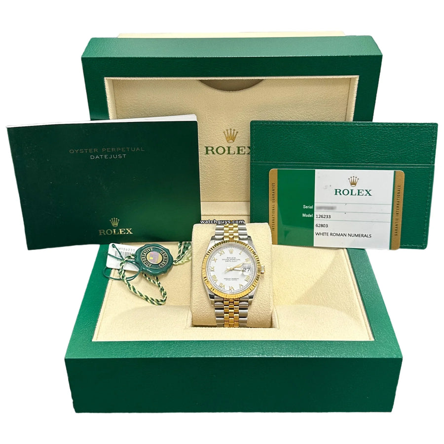 Rolex Datejust 126233 White Roman Watches