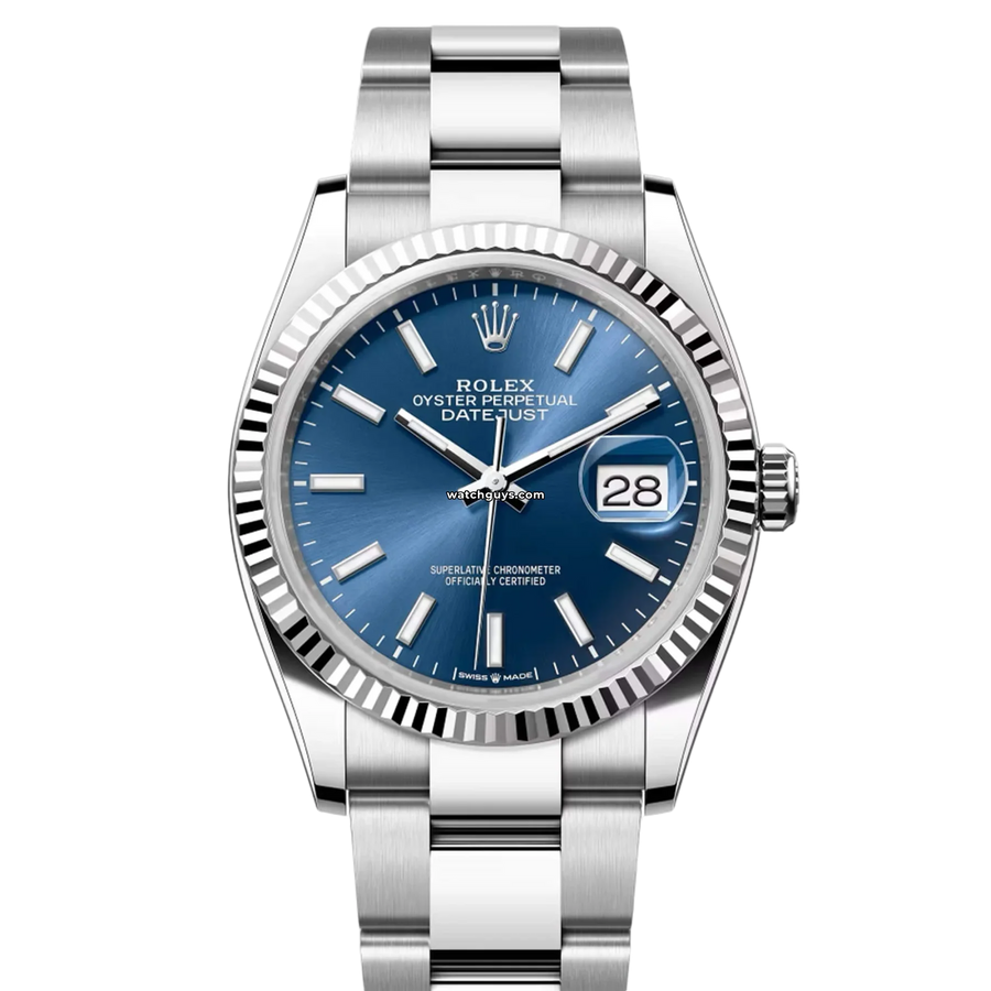 Rolex Datejust 126234 Blue Oyster Bracelet Watches