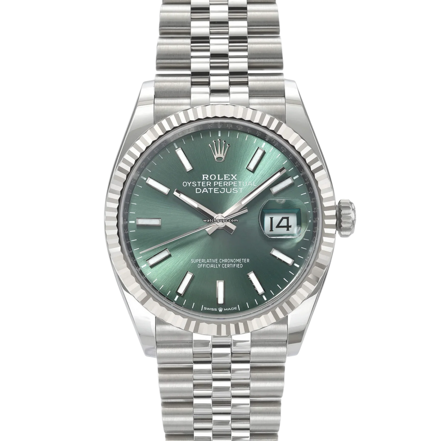 Rolex Datejust 126234 Mint Green Jubilee Watches