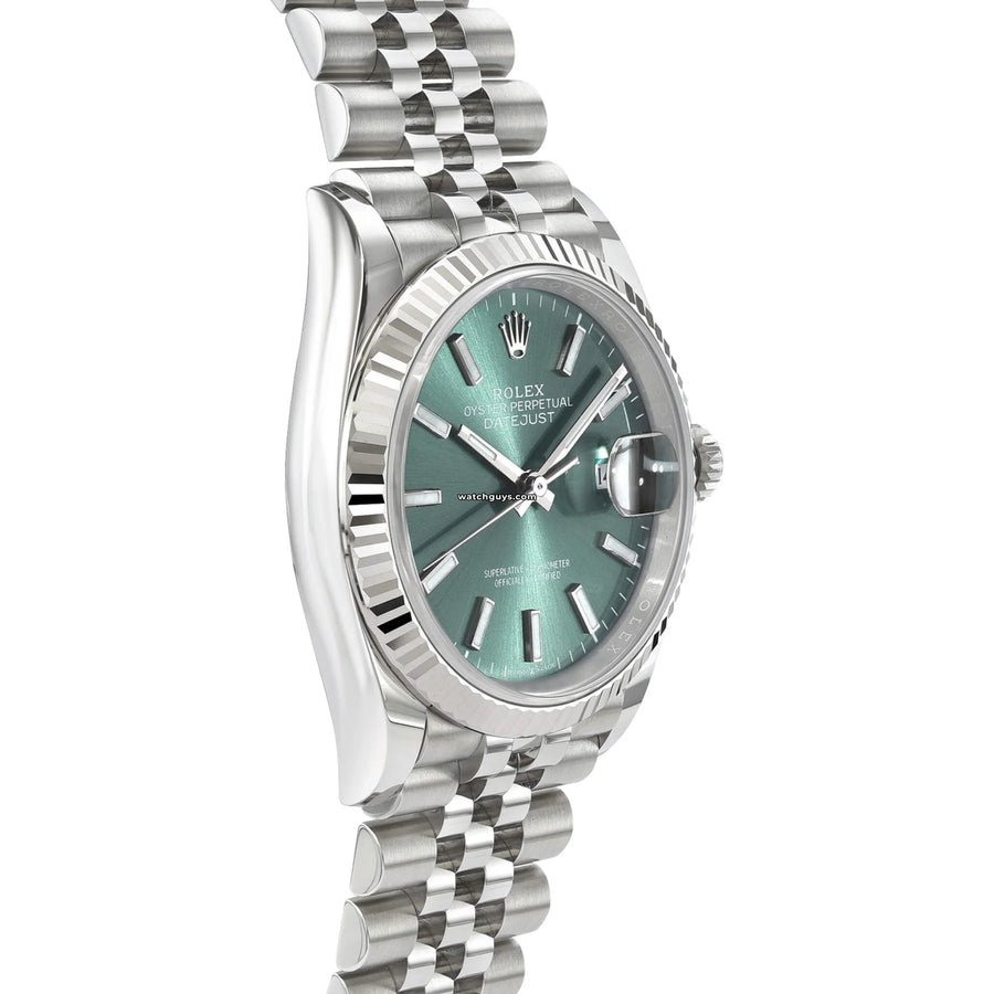 Rolex Datejust 126234 Mint Green Jubilee Watches