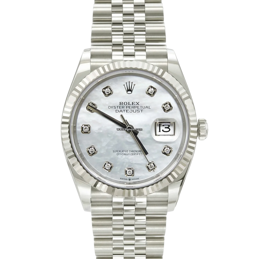 Rolex Datejust 126234 Mother Of Pearl Jubilee Watches