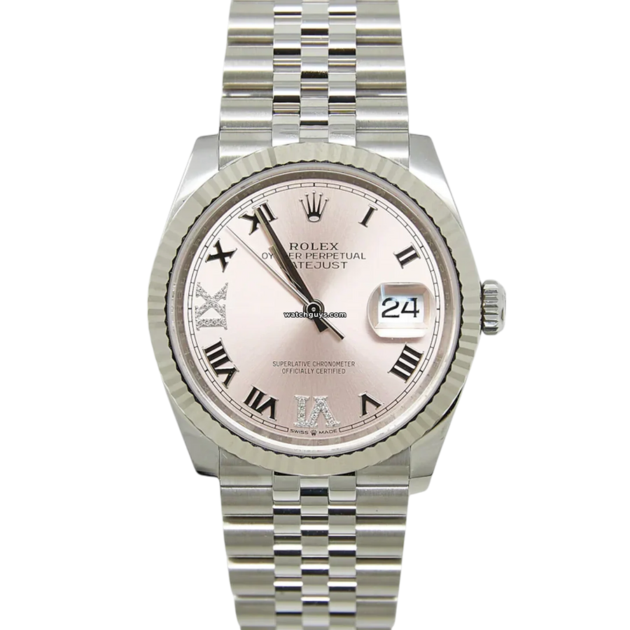 Rolex Datejust 126234 Pink Diamond Jubilee Watches