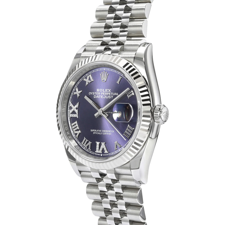 Rolex Datejust 126234 Purple Aubergine Diamond Watches