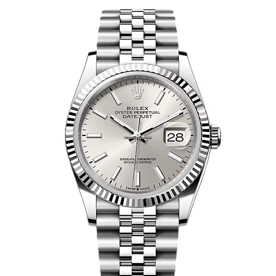 Rolex Datejust 126234 Silver Jubilee Watches