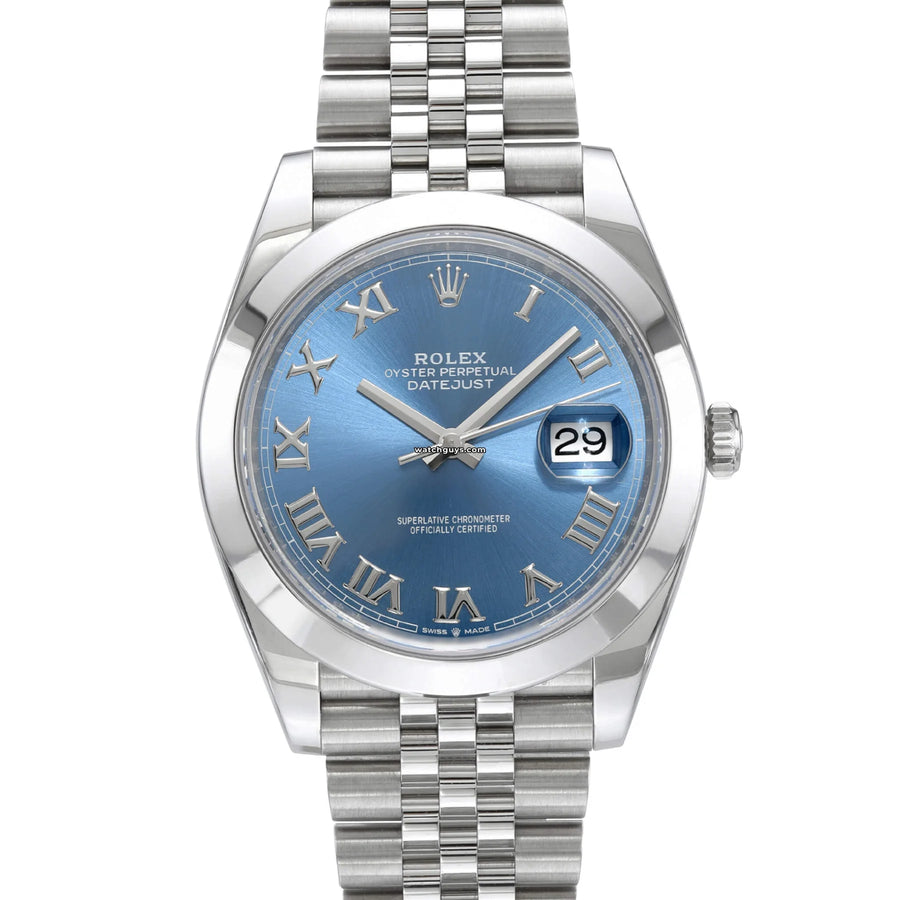 Rolex Datejust 126300 Azzurro Blue / Jubilee Watches