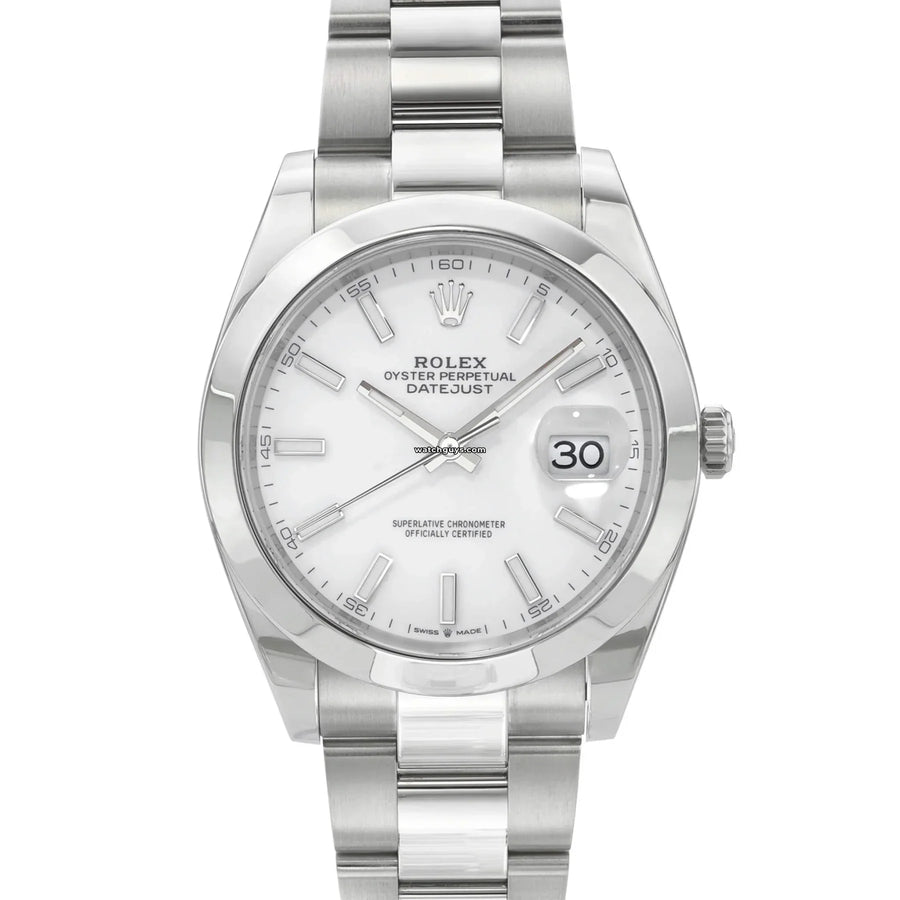 Rolex Datejust 126300 White / Oyster Watches